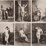 ANONIMO foto di scene erotiche 18801900 circa calotipo vintage formati vari montate su cartoncino