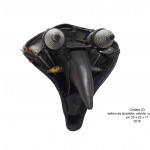 Ciclista (2), 2016, sellino da bicicletta, valvole, camera, 25x23x17 cm