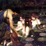 John William Waterhouse, Hylas and the Nymphs, 1896, oil on canvas, 132.1 × 197.5 cm, Manchester Art Gallery, John William Waterhouse [Public domain], via Wikimedia Commons