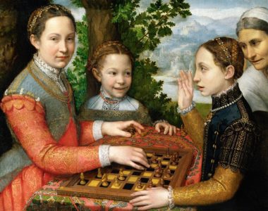 Le sorelle della pittrice Lucia, Minerva e Europa Anguissola giocano a scacchi, 1555 [[File The Chess Game - Sofonisba Anguissola.jpg The Chess Game - Sofonisba Anguissola]] ilGiornaleOFF