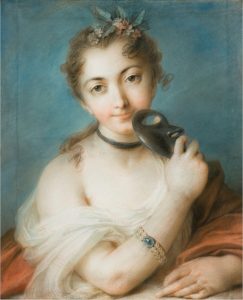 Rosalba Carriera (1675–1757),Ritratto femminile con maschera, Ph Artgate Fondazione Cariplo, [[FileArtgate Fondazione Cariplo - Carriera Rosalba, Ritratto femminile con maschera.jpgArtgate Fondazion