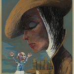 Sergio Vacchi, Pablo Picasso rincorre Greta Garbo, Mondi Paralleli, Palazzo Fava, Bologna