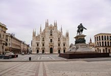 Milano nel “meriggiare pallido e assorto” all’epoca del coronavirus