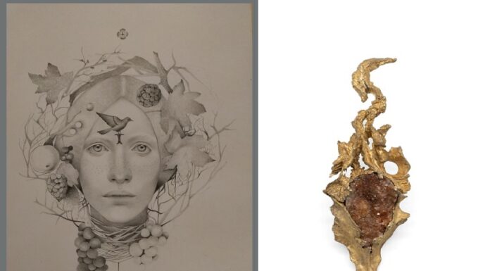 “Sinopie”, a Roma i dipinti di Emiliano Alfonsi incontrano l’arte del gioiello made in Italy